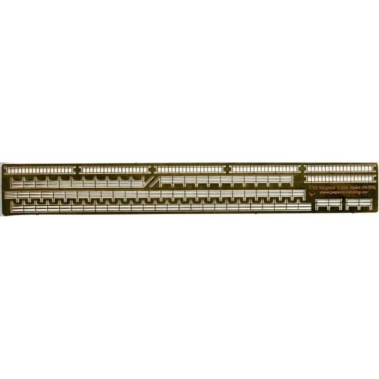 PHOTO ETCHING FOR MILITARY FLEET BATTLESHIP VIRGINIA 1/200 OREL 206/1