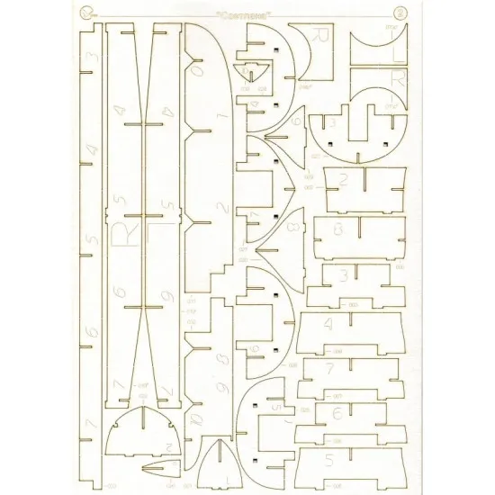 LASER CUTTING FOR PROTECTED CRUISERS OF THE 1ST RANK SVETLANA 1/200 OREL 123/2