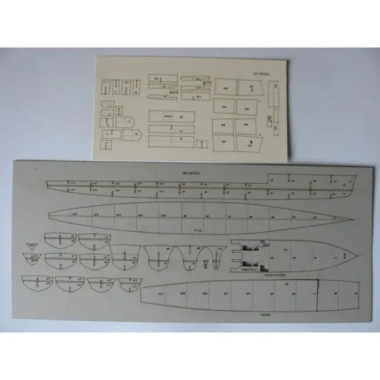 LASER CUTTING FOR MILITARY FLEET PATROL SHIP BLIZZARD 1/200 OREL 153/2