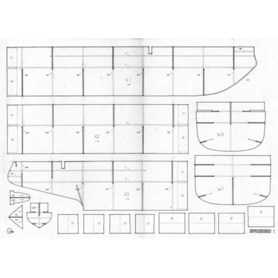 LASER CUTTING FOR MILITARY FLEET BATTLESHIP PETROPAVLOVSK 1/200 OREL 164/2
