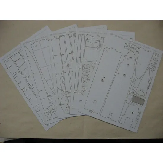 LASER CUTTING FOR MILITARY FLEET PROJECT ENGINEER IA GAVRILOVA 1/200 OREL 180/2