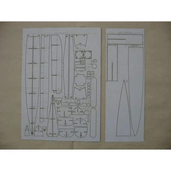 LASER CUTTING FOR MILITARY FLEET EXPERIENCED GUNBOAT VESUVIUS 1/200 OREL 181/2