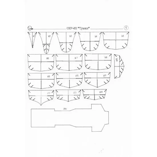 LASER CUTTING FOR MILITARY FLEET WARSHIPS FRIGATE FOG 1955 1/200 OREL 184/2