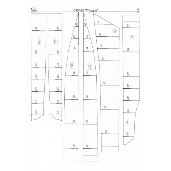 LASER CUTTING FOR MILITARY FLEET WARSHIPS FRIGATE FOG 1955 1/200 OREL 184/2
