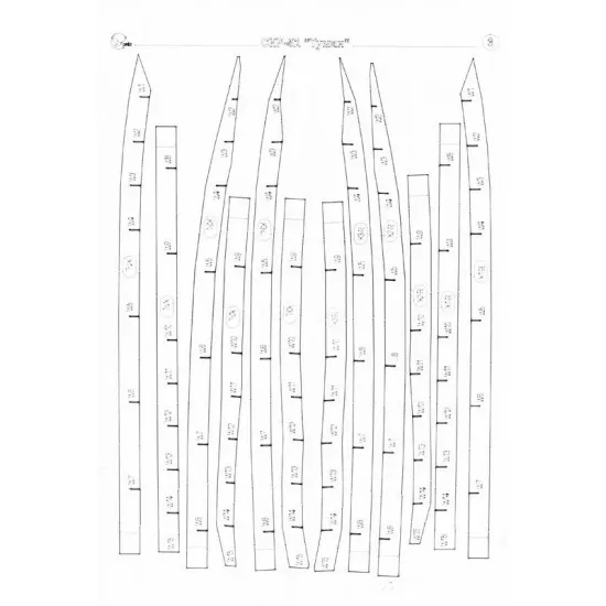 LASER CUTTING FOR MILITARY FLEET WARSHIPS FRIGATE FOG 1955 1/200 OREL 184/2