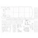 LASER CUTTING FOR MILITARY FLEET WARSHIPS FRIGATE FOG 1955 1/200 OREL 185/2