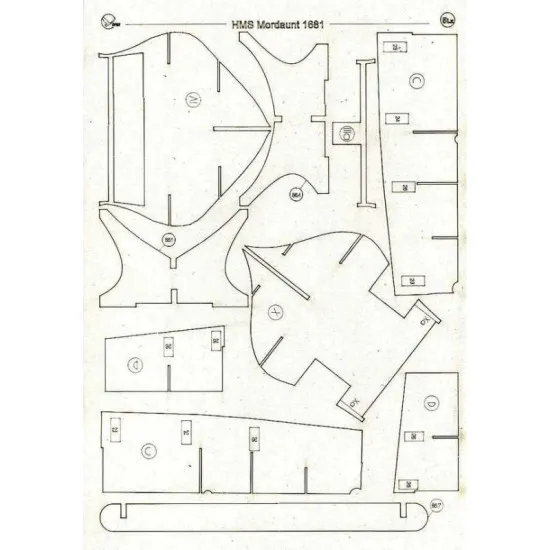 LASER CUTTING FOR MILITARY FLEET THE DESTROYER EXPRESS 1/100 OREL 189/2