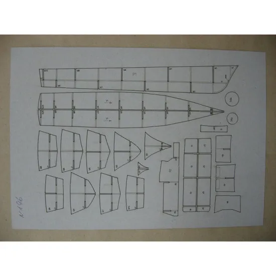 LASER CUTTING FOR MILITARY FLEET ARTILLERY BOAT SKADOVSK PSKA-5 1/100 OREL 196/2