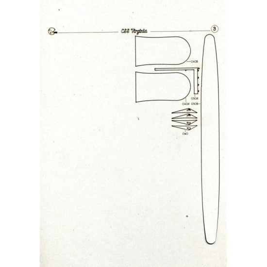 LASER CUTTING FOR MILITARY FLEET BATTLESHIP BOAT VIRGINIA 1/200 OREL 206/2