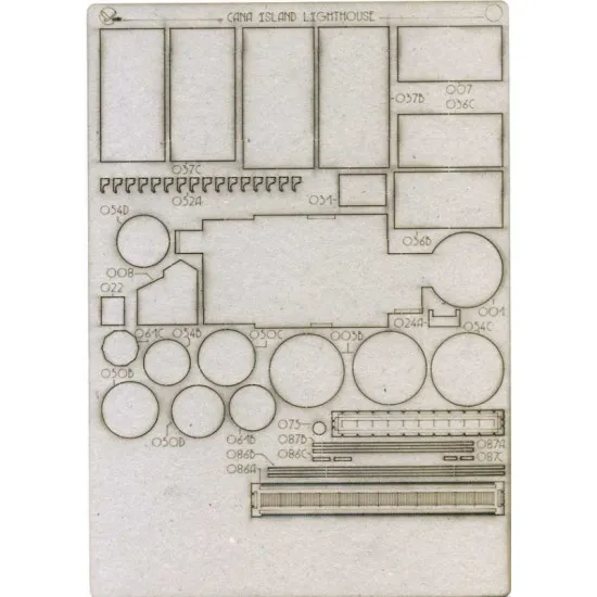 LASER CUTTING FOR ARCHITECTURE LIGHTHOUSE CANA ISLAND 1/150 OREL 211/2