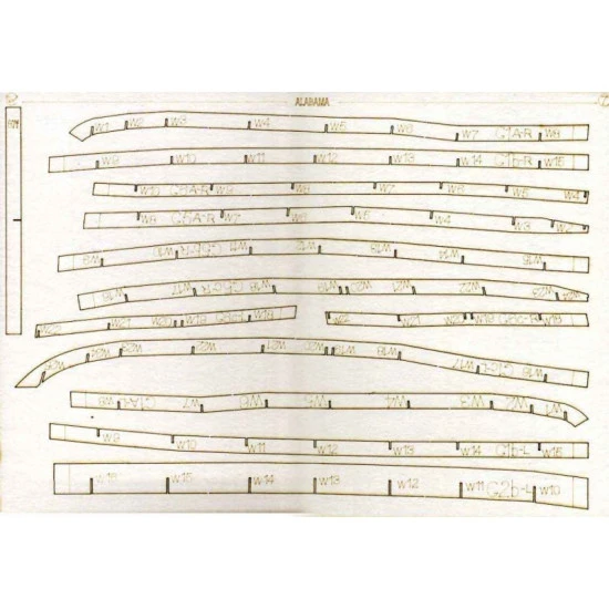 LASER CUTTING TO MILITARY FLEET BATTLESHIP BB-60 ALABAMA 1942 1/200 OREL 221/2