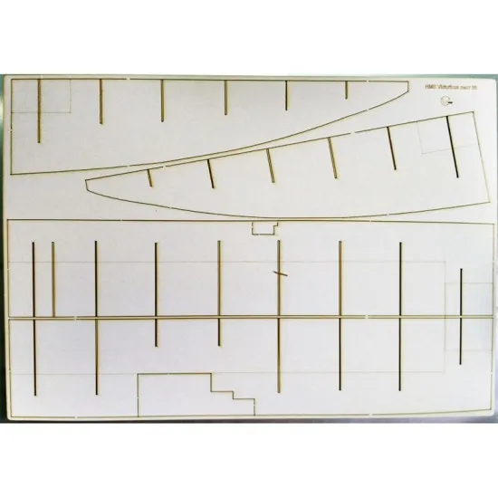LASER CUTTING TO MILITARY FLEET HMS VICTORIOUS UNITED KINGDOM 1/200 OREL 225/2
