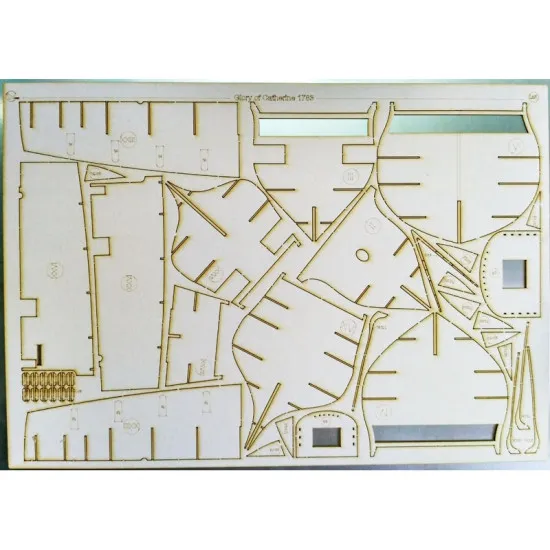 LASER CUTTING MILITARY FLEET BATTLESHIP GLORY OF EKATERINA 1783 1/100 OREL 230/2