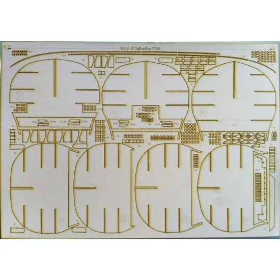 LASER CUTTING MILITARY FLEET BATTLESHIP GLORY OF EKATERINA 1783 1/100 OREL 230/2