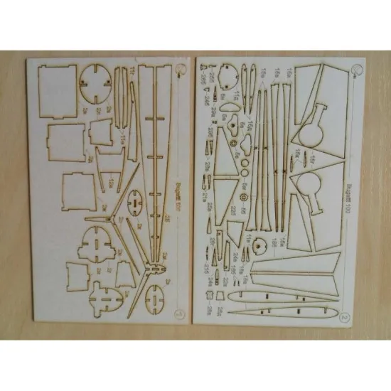 LASER CUTTING TO MODEL OREL 246 BUGATTI RACING PLANE MODEL 100 OREL 246/2
