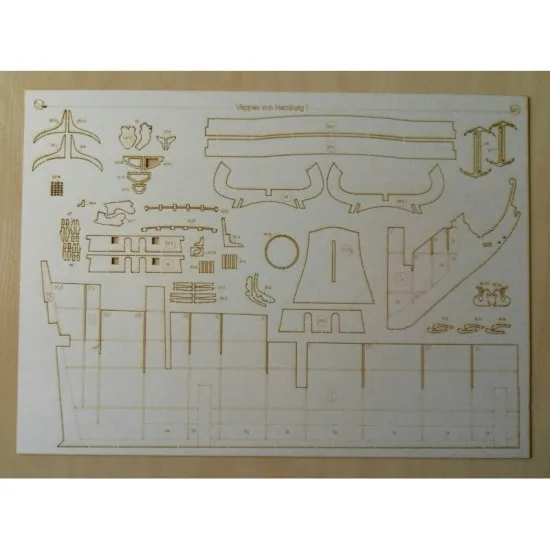 LASER CUTTING TO MODEL OREL 248 VAPPEN VON HAMBURG MILITARY FLEET OREL 248/2