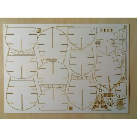 LASER CUTTING TO MODEL OREL 248 VAPPEN VON HAMBURG MILITARY FLEET OREL 248/2