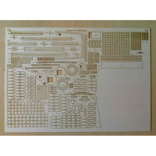 LASER CUTTING TO MODEL OREL 248 VAPPEN VON HAMBURG MILITARY FLEET OREL 248/2