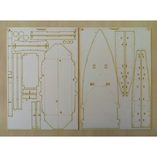 Laser Cutting to Model OREL 006 RETVIZAN Military Fleet Battleship OREL 006/2