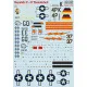 DECAL 1/72 FOR REPUBLIC P-47 THUNDERBOLT PART 1 PRINT SCALE 72-026
