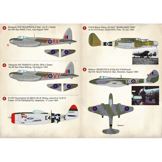 DECAL 1/72 FOR V-1 FLYING BOMB ACES PART 4 PRINT SCALE 72-288