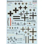 DECAL 1/72 FOR HANNOVER CL.LLL/LLLA PRINT SCALE 72-294