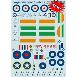 DECAL 1/72 FOR SUPERMARINE WALRUS PRINT SCALE 72-308