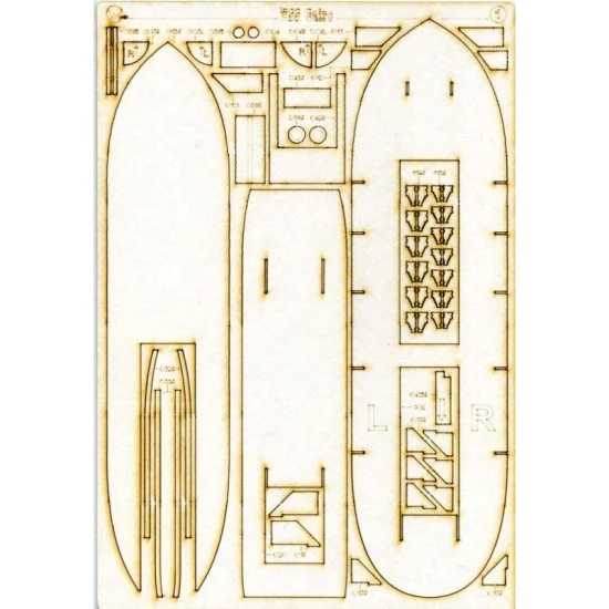 LASER CUTTING TO THE MODEL OREL 234 MILITARY BATTLESHIP CAIRO OREL 234/2