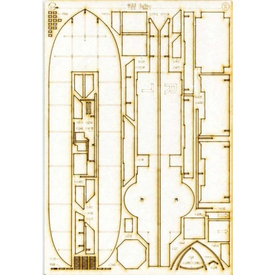 LASER CUTTING TO THE MODEL OREL 234 MILITARY BATTLESHIP CAIRO OREL 234/2