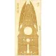 DECK OF WOOD VENEER FOR MILITARY FLEET BATTLESHIP PETROPAVLOVSK 1/200 OREL 164/3
