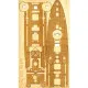 DECK OF WOOD VENEER FOR MODEL FLEET ARMORED CRUISER BROOKLYN OREL 170/3