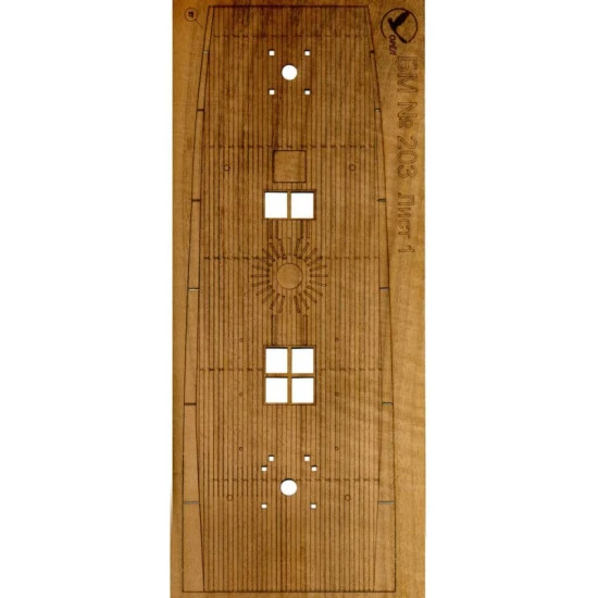 DECK OF WOOD VENEE MILITARY FLEET BATTLESHIP I RANK SAN FELIPE 1/100 OREL 203/3