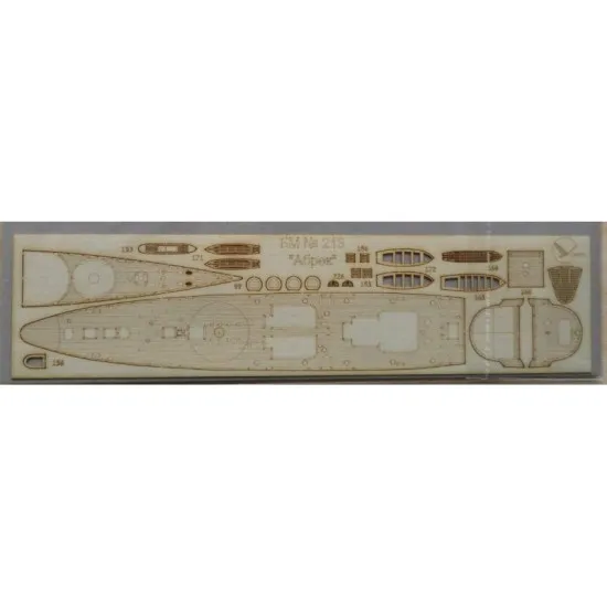 DECKS FROM WOODEN VENEER TO MODEL OREL 213 ABREK MINE CRUISER OREL 231/2