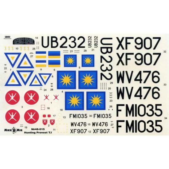 Mikro-Mir 48-015 Hunting Percival Provost T.51/53 (Military) Plastic kit 1/48