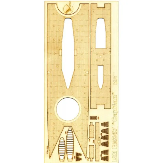 DECK FROM WOODEN VENEER TO MODEL OREL 247 MILITARY BATTLESHIP CAPTAIN OREL 247/3