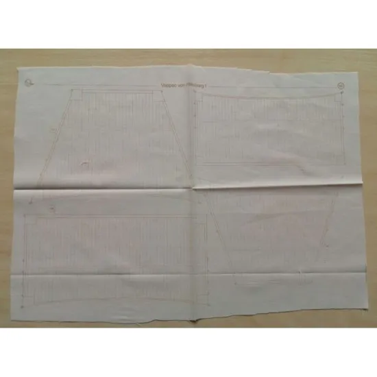 SET OF SAILS MADE OF FABRIC TO MODEL OREL 248 VAPPEN VON HAMBURG OREL 248/4