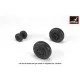 1/32 JAS-39 Gripen wheels w/ weighted tires late JAS-39D E F