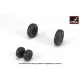 1/32 JAS-39 Gripen wheels w/ weighted tires late JAS-39D E F