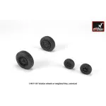 1/48 F-101 Voodoo Wheels W/ Optional Nose Wheels And Weighted Tires, Universal