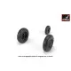 1/48 F-117A Nighthawk wheels w/ weighted tires, universal