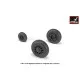 1/48 F-117A Nighthawk wheels w/ weighted tires, universal