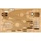 DECK FROM WOODEN VENEER TO MODEL OREL 209 MILITARY BATTLESHIP GENERAL-ADMIRAL APRAKSIN OREL 209/3