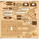 DECK FROM WOODEN VENEER TO MODEL OREL 210 MILITARY BATTLESHIP SOLFERINO OREL 210/3