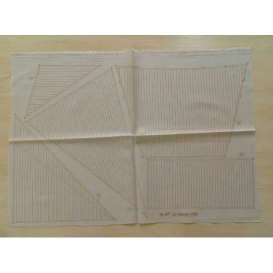 SET SAIL FROM FABRIC FOR MILITARY FLEET BATTLESHIP LE FLEURON OREL 207/4