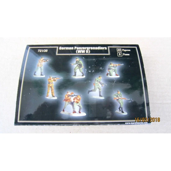 GERMAN PANZERGRENADIERS WWII 40 FIGURES 1/72 MARS FIGURES 72108