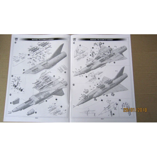 ModelSvit 72034 - 1/72 – Dassault Mirage III V-02 French VTOL (PE parts)