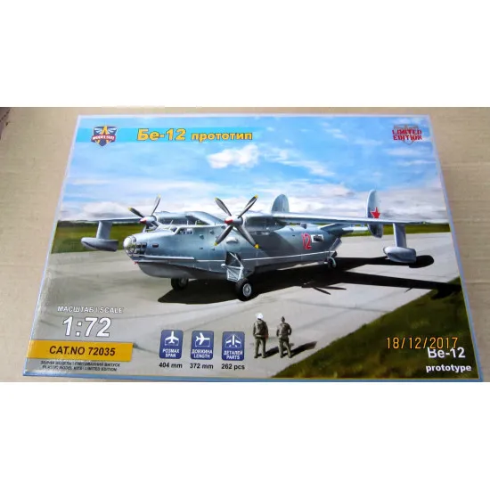 BERIEV BE-12 CHAYKA PROTOTYPE AMPHIBIAN AIRCRAFT MODELSVIT 72035 SCALE 1/72