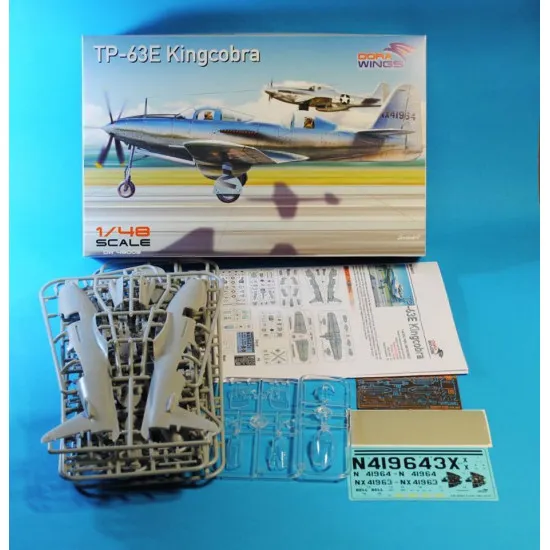 DORA WINGS 48003 BELL TP-63E KINGCOBRA TWO SEAT PLASTIC MODEL KIT 1/48