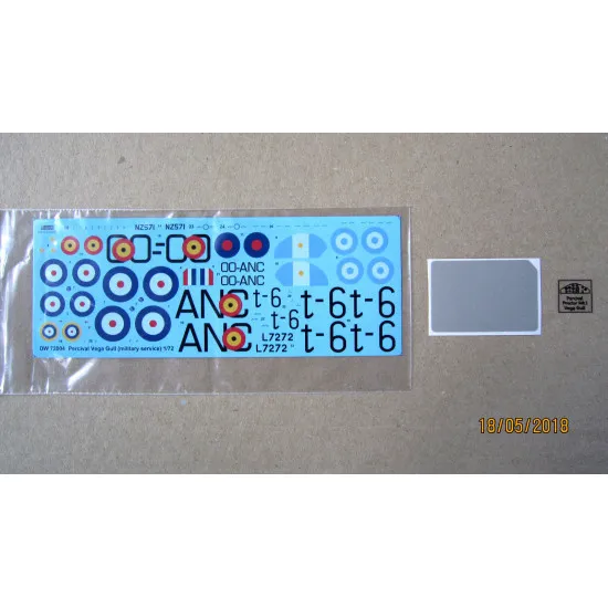 DORA WINGS 72004 PERCIVAL VEGA GULL (MILITARY SERVICE) PLASTIC MODEL KIT 1/72