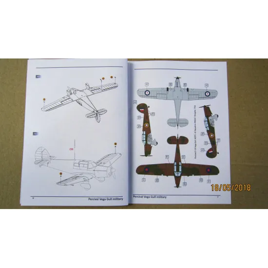 DORA WINGS 72004 PERCIVAL VEGA GULL (MILITARY SERVICE) PLASTIC MODEL KIT 1/72